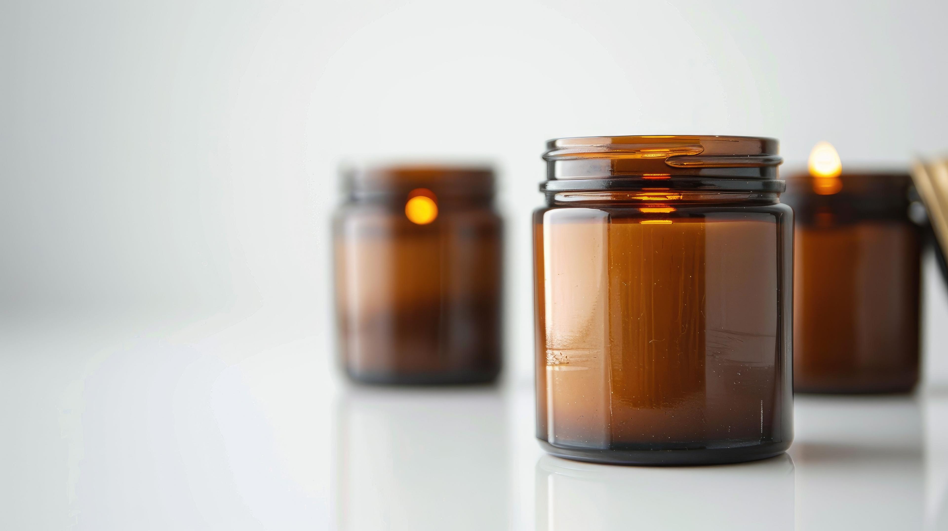 Amber Glass Jars: A Blend of Style and Functionality
